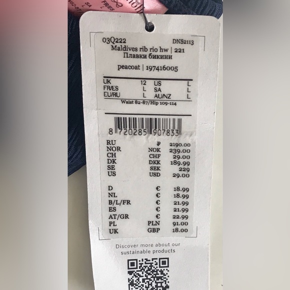 Hunkemoeller Bikini Top (34C) and Bottom (L) - New with Tags - Picture 10 of 11